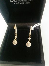 14 kt. gold & diamond earrings