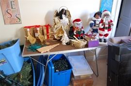 Christmas and a small Ceramic Christmas Tree