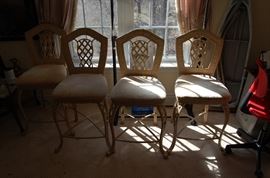 Set 4 metal chairs