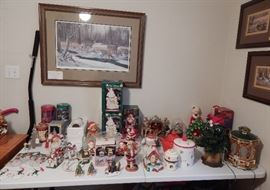 Some of the Christmas and Ken Carlson signed and numbered print