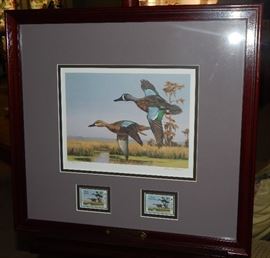 Dave Noll '1st of State' Louisiana Stamp Print and Stamps - Signed and Numbered