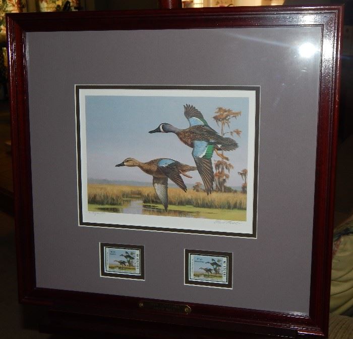 Dave Noll '1st of State' Louisiana Stamp Print and Stamps - Signed and Numbered