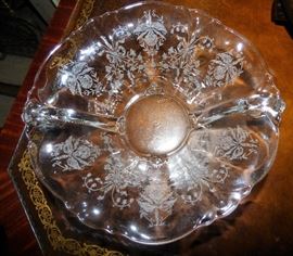 Heisey "Orchid" bowl with handles