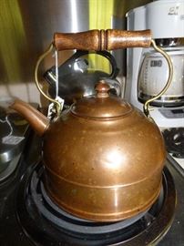 Vintage Revere Ware copper tea kettle