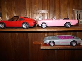 Vintage Barbie cars (all "as is")
