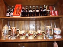 Coca Cola Collectibles, Budweiser collectible mugs (not from our last sale)