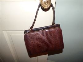 Vintage lizard purse
