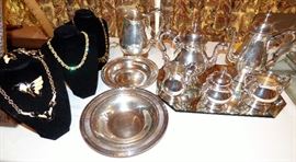 Sterling items, Costume Jewelry necklaces