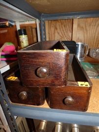 3 sewing machine drawers