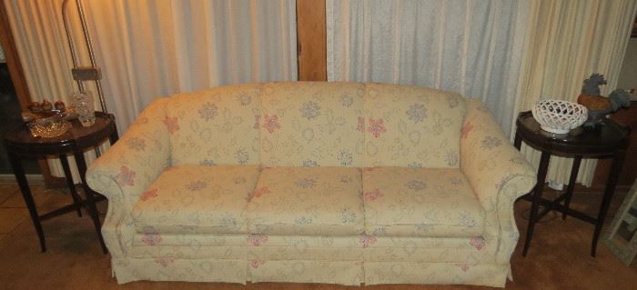 Regency Sofa and matching Antique End Tables