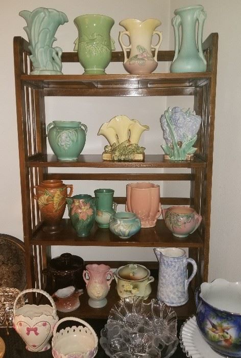 Roseville, Hull, McCoy, Hall, & many other pottery pieces