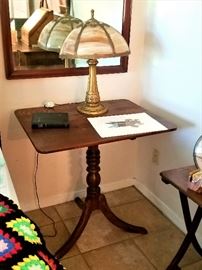 SEVERAL Antique side tables throughout the house