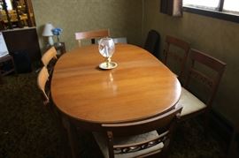 Dining Room Table and Six Chairs