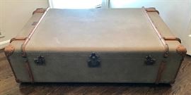 Restoration Hardware large trunk coffee table/ottoman