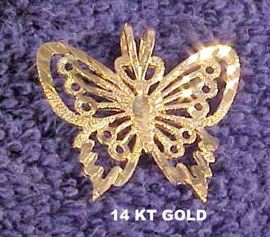 14K BUTTERFLY