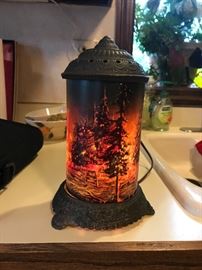 Antique revolving lamp!