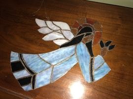 Stained glass angel