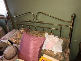 Brass headboard