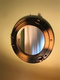 Porthole mirror decor