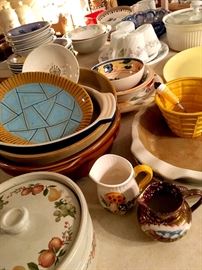 Lot's of Cute Farmhouse Dishes...