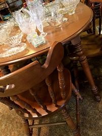 Now...To The Family Room!...Another Nice Large Dining Set w/6 Chairs and Two Leaves...