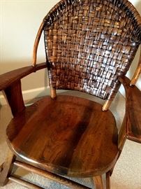 Speaking Of Made To Last...This Antique Woven Arm Chair Is A Keeper...