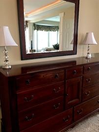 As promised...The Mater Bedroom!..This 10 Drawer dresser w/Mirror Is To Die For!...