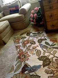 Rugs...and A Super Comfy Chair and Ottoman...