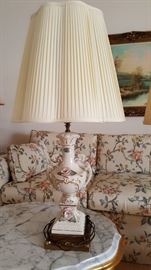 vintage Chantilly lamp  (set of two available)