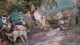 vintage needlepoint handmade in France