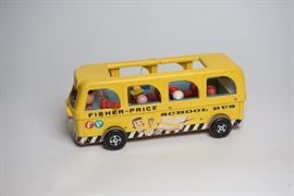 Vintage Fisher-Price School Bus