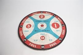 Vintage Dart Board Baseball Game Double Sided