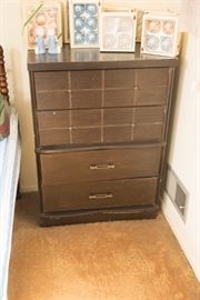 Mid Mod Brown Wooden Dresser