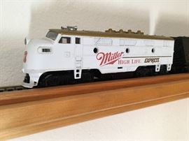 Miller High Life beer HO Scale Electric Train Set 