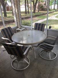 Patio table and chairs
