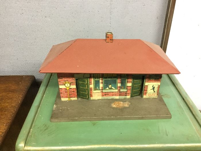 Antique building for train display