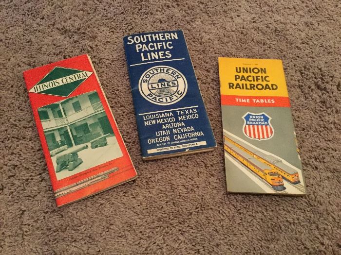 Railroad time tables