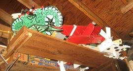 Yard decor, whirly gigs