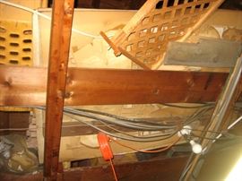 Overhead are circa 1940's movie posters from Hammond's Paramount Theater, can't wait to get these down!