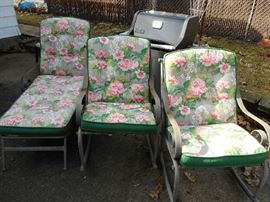 PATIO SET & WEBER GRILL