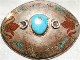 NATIVE AMERICAN BELT BUCKLE