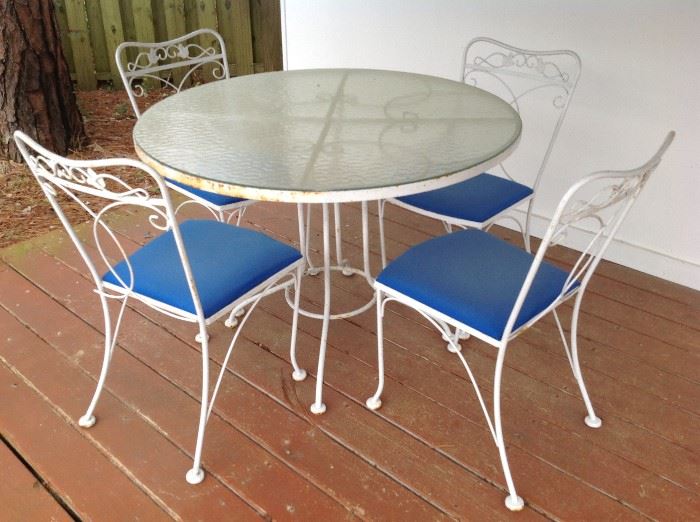 Metal Garden Table / 4 Chairs $ 170.00