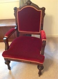 Antique Upholstered Chair $ 80.00