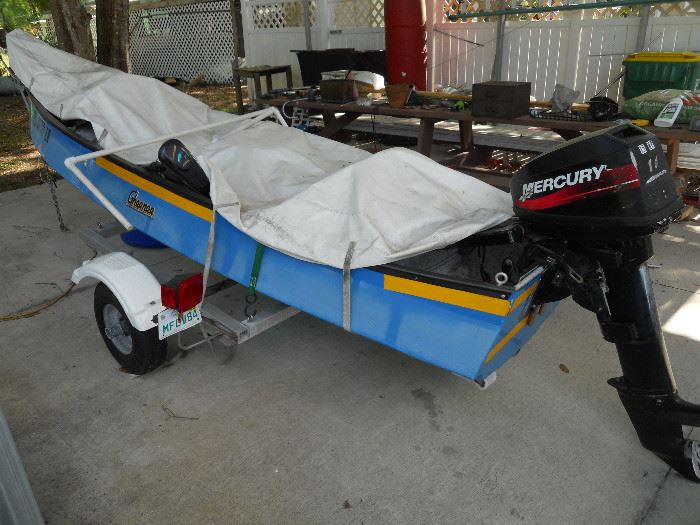 GEENOE Boat with Trailer and Motor