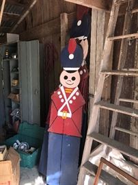 Hand crafted and painted Christmas Toy Soldiers. Approximately 10 of these;
 2 sizes