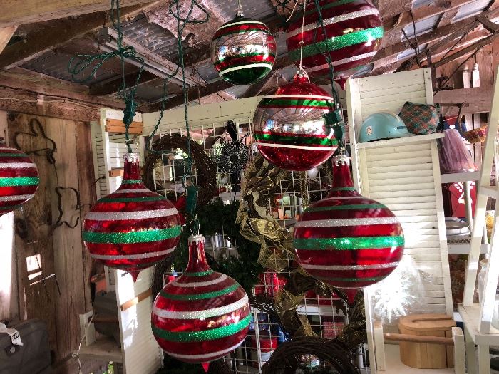 Glass Christmas globes