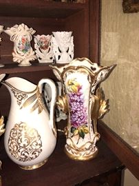 Hand Painted Lavender Flower Vase