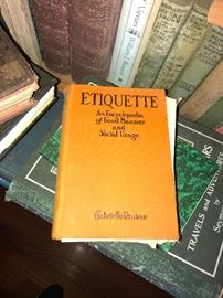 Antique Etiquette Book ; Gabrielle Rosiere