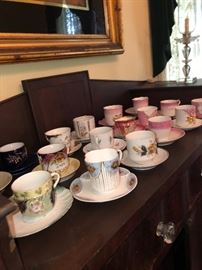 tea cups; tea sets