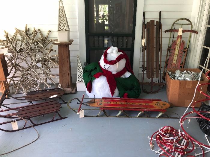 Decorative Sleds and working sleds; several available